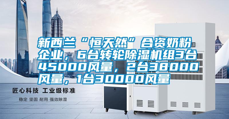 新西兰“恒天然”合资奶粉企业，6台转轮除湿机组3台45000风量，2台38000风量，1台30000风量