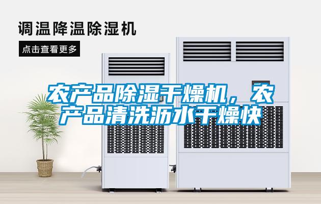 农产品除湿干燥机，农产品清洗沥水干燥快