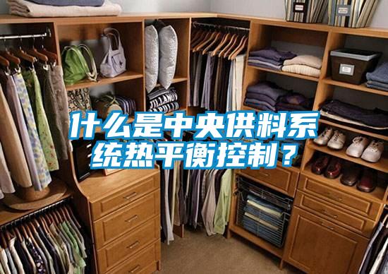 什么是中央供料系统热平衡控制？