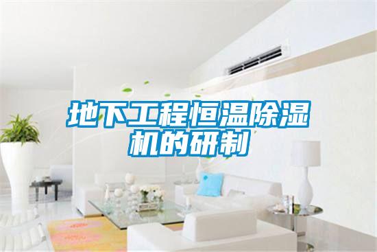 地下工程恒温除湿机的研制