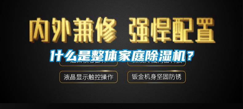 什么是整体家庭除湿机？