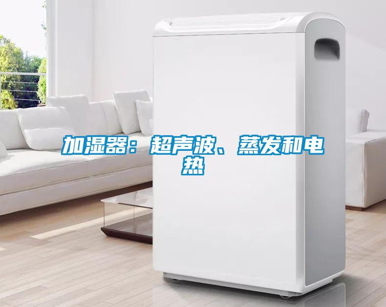 加湿器：超声波、蒸发和电热