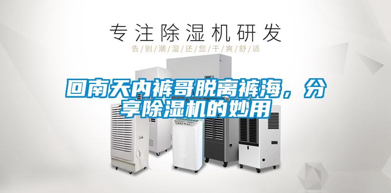 回南天内裤哥脱离裤海，分享除湿机的妙用
