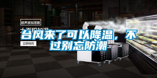 臺(tái)風(fēng)來了可以降溫，不過別忘防潮