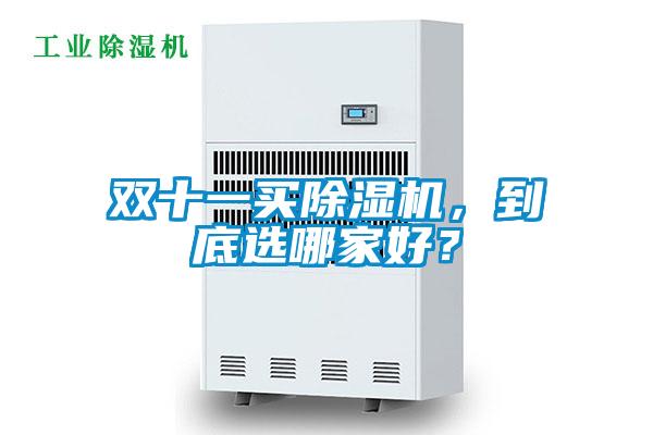 双十一买除湿机，到底选哪家好？