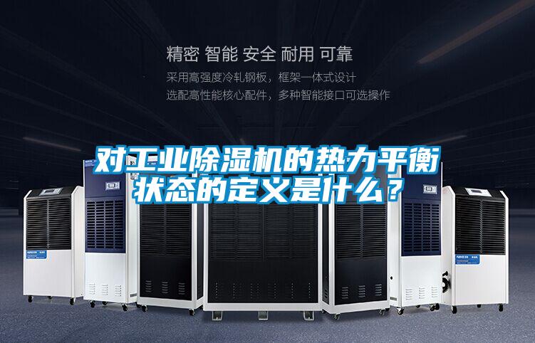 对工业除湿机的热力平衡状态的定义是什么？