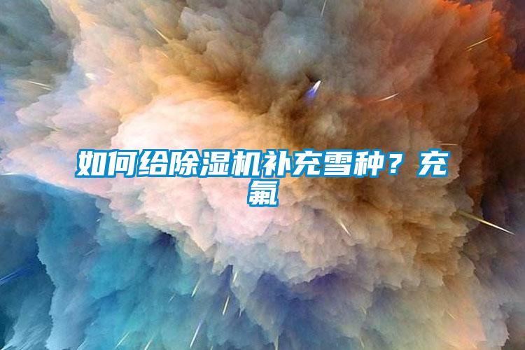 如何给除湿机补充雪种？充氟