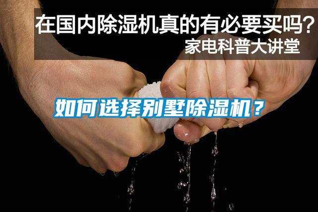 如何选择别墅除湿机？