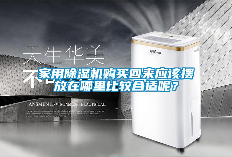 家用除湿机购买回来应该摆放在哪里比较合适呢？