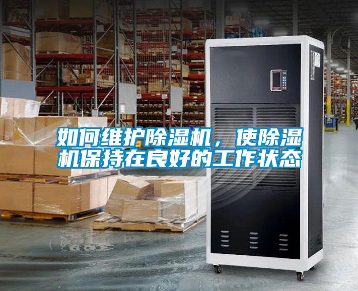 如何维护除湿机，使除湿机保持在良好的工作状态