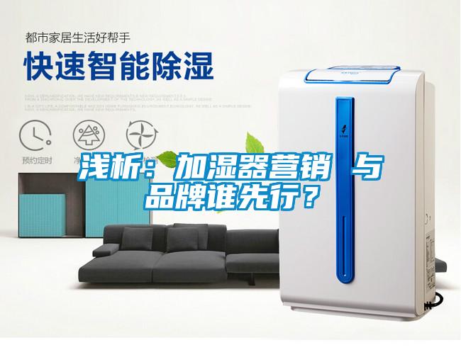 浅析：加湿器营销 与品牌谁先行？