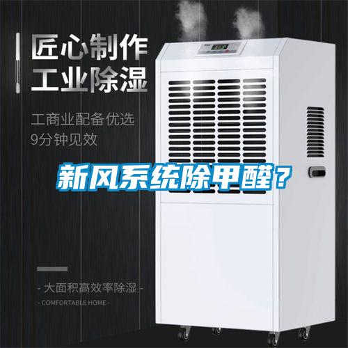 新风系统除甲醛？