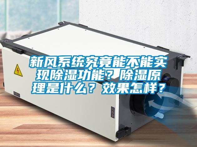 新風系統(tǒng)究竟能不能實現除濕功能？除濕原理是什么？效果怎樣？