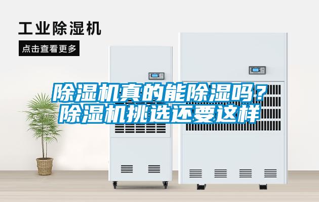 除濕機真的能除濕嗎？除濕機挑選還要這樣