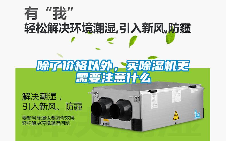 除了价格以外，买除湿机更需要注意什么