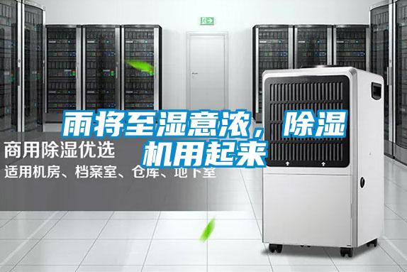 雨将至湿意浓，除湿机用起来