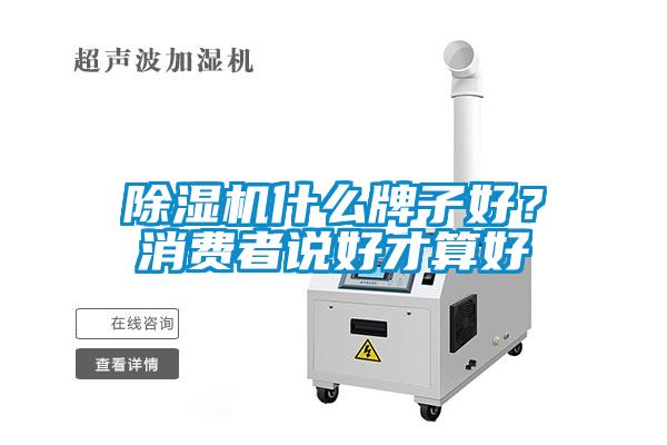 除湿机什么牌子好？消费者说好才算好