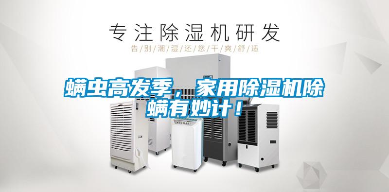 螨虫高发季，家用除湿机除螨有妙计！