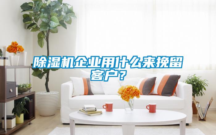 除湿机企业用什么来挽留客户？