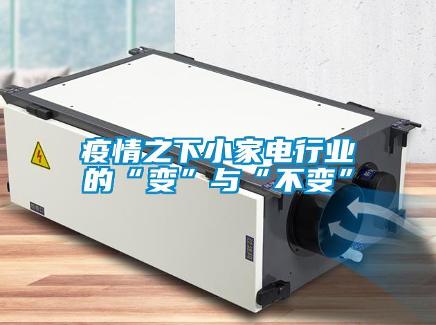 疫情之下小家电行业的“变”与“不变”