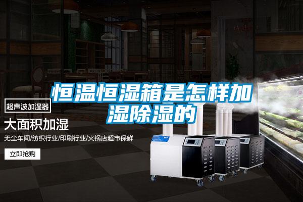 恒温恒湿箱是怎样加湿除湿的