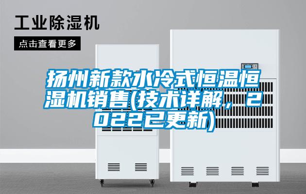 扬州新款水冷式恒温恒湿机销售(技术详解，2022已更新)