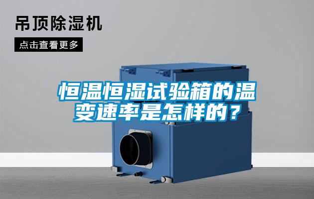 恒温恒湿试验箱的温变速率是怎样的？