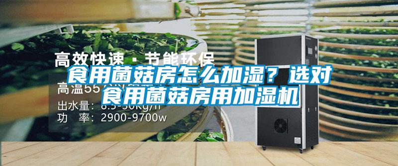 食用菌菇房怎么加湿？选对食用菌菇房用加湿机