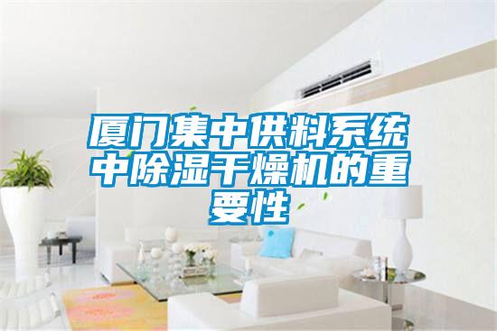 厦门集中供料系统中除湿干燥机的重要性