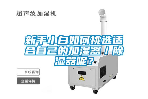 新手小白如何挑选适合自己的加湿器／除湿器呢？