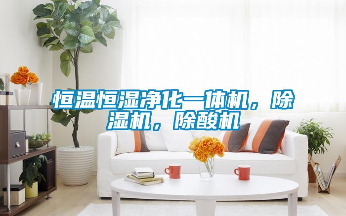 恒温恒湿净化一体机，除湿机，除酸机