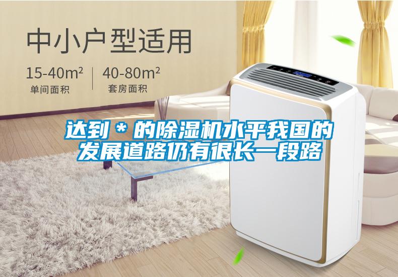 达到＊的除湿机水平我国的发展道路仍有很长一段路