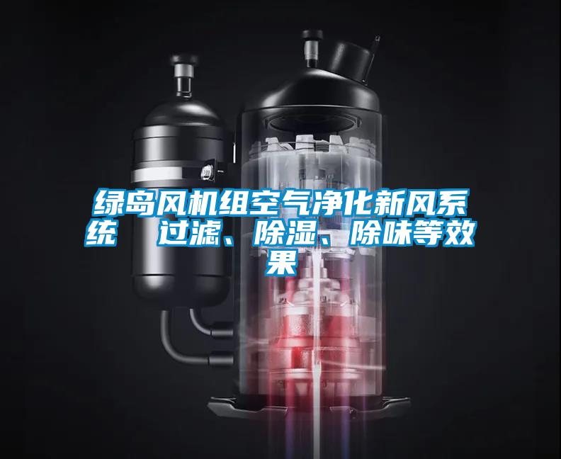 绿岛风机组空气净化新风系统  过滤、除湿、除味等效果