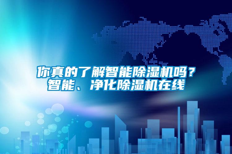 你真的了解智能除湿机吗？智能、净化除湿机在线