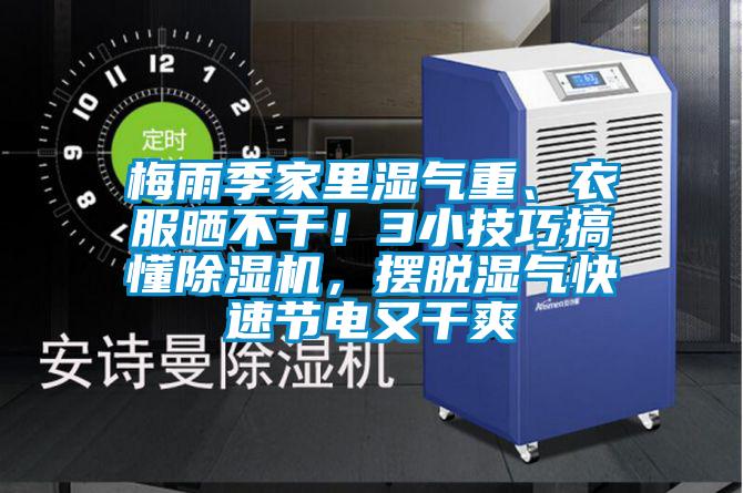 梅雨季家里湿气重、衣服晒不干！3小技巧搞懂除湿机，摆脱湿气快速节电又干爽