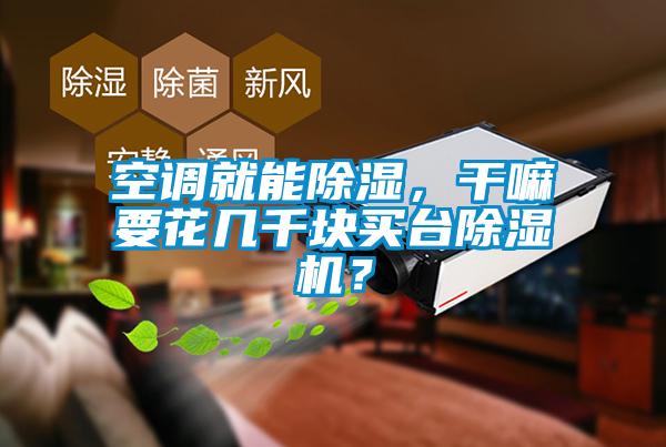 空调就能除湿，干嘛要花几千块买台除湿机？