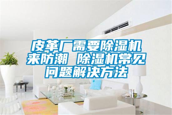 皮革厂需要除湿机来防潮 除湿机常见问题解决方法