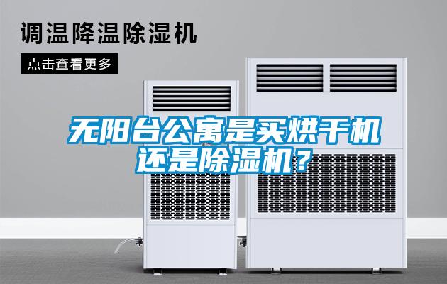 无阳台公寓是买烘干机还是除湿机？