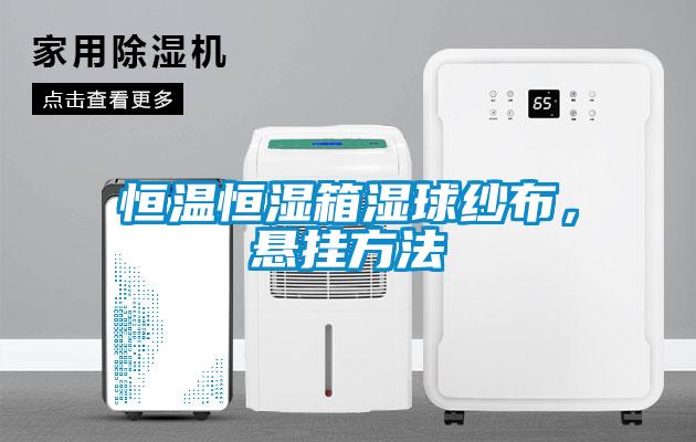 恒温恒湿箱湿球纱布，悬挂方法