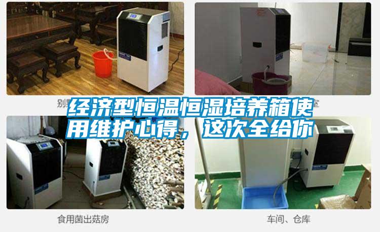 经济型恒温恒湿培养箱使用维护心得，这次全给你