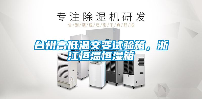 台州高低温交变试验箱，浙江恒温恒湿箱