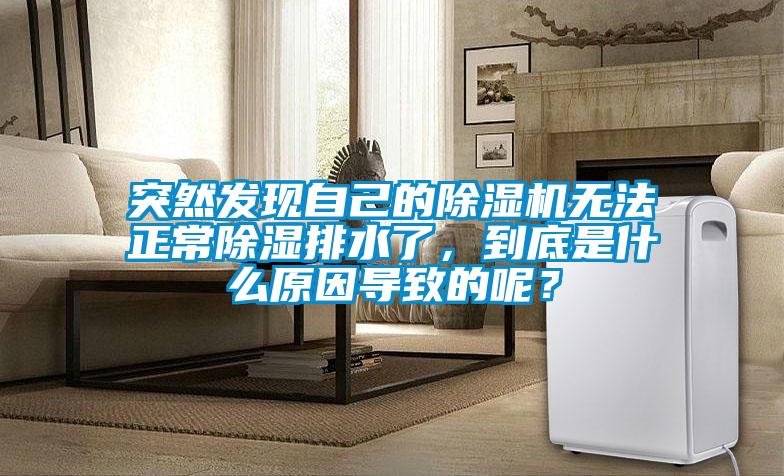 突然发现自己的除湿机无法正常除湿排水了，到底是什么原因导致的呢？