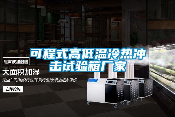 可程式高低温冷热冲击试验箱厂家