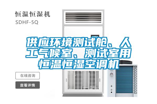 供应环境测试舱、人工气候室、测试室用恒温恒湿空调机