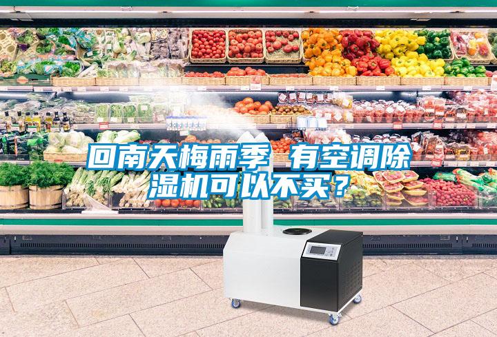 回南天梅雨季 有空调除湿机可以不买？