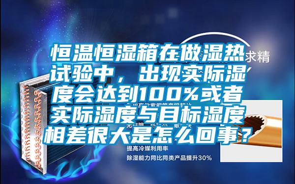 恒温恒湿箱在做湿热试验中，出现实际湿度会达到100%或者实际湿度与目标湿度相差很大是怎么回事？