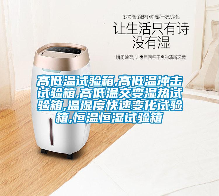 高低温试验箱,高低温冲击试验箱,高低温交变湿热试验箱,温湿度快速变化试验箱,恒温恒湿试验箱