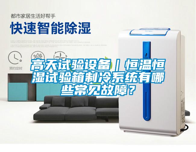 高天试验设备｜恒温恒湿试验箱制冷系统有哪些常见故障？