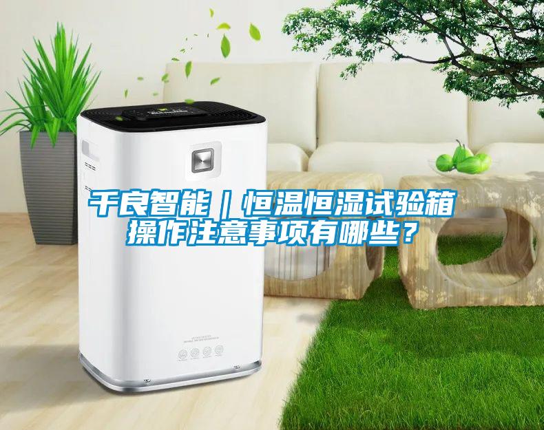 千良智能｜恒温恒湿试验箱操作注意事项有哪些？