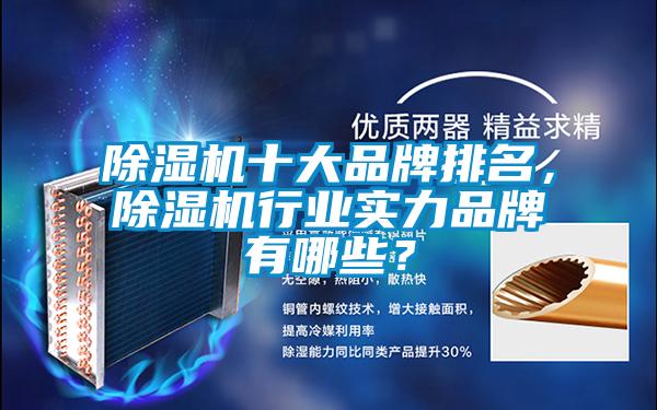 除湿机十大品牌排名，除湿机行业实力品牌有哪些？